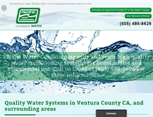 Tablet Screenshot of pacificwaterconditioning.net